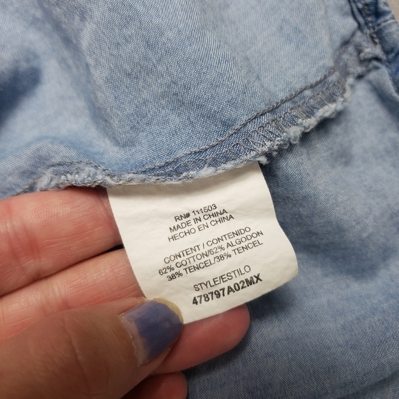 Luxology light blue chambray dress women's plus size 20 - Picture 8 of 13